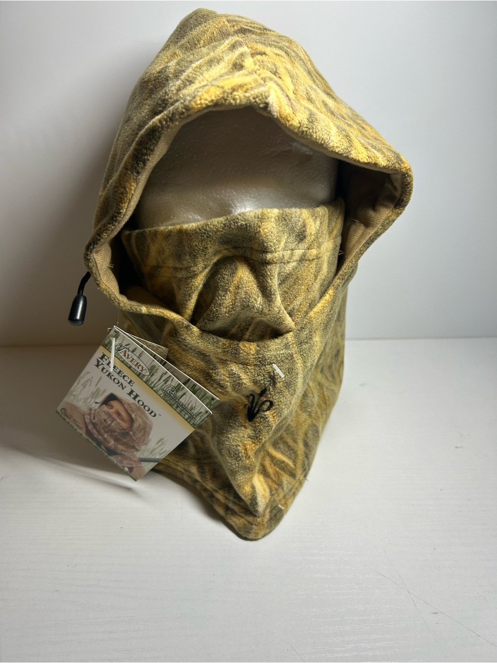 Avery Yellow Camouflage Hooded Face Mask